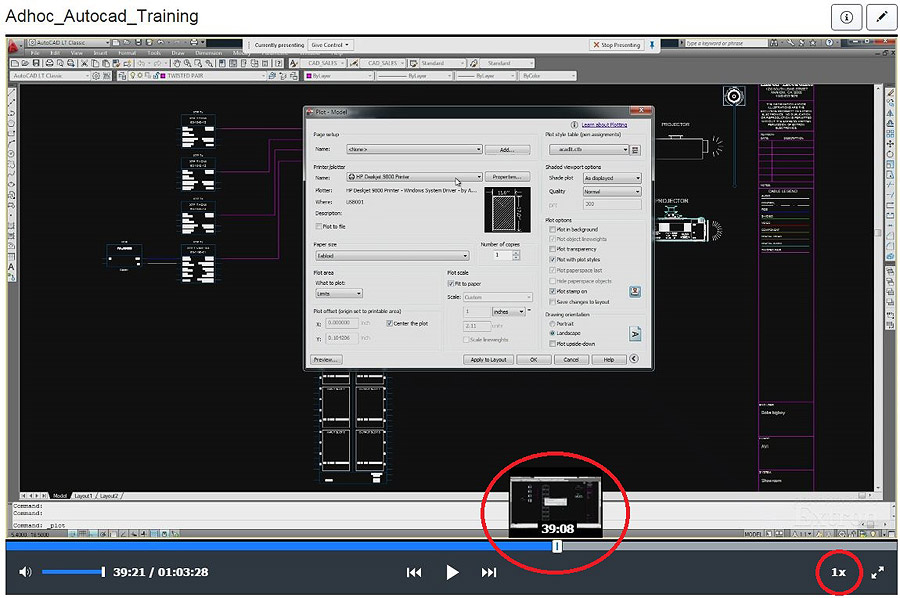 Player with Thumbnails and Variable Speed