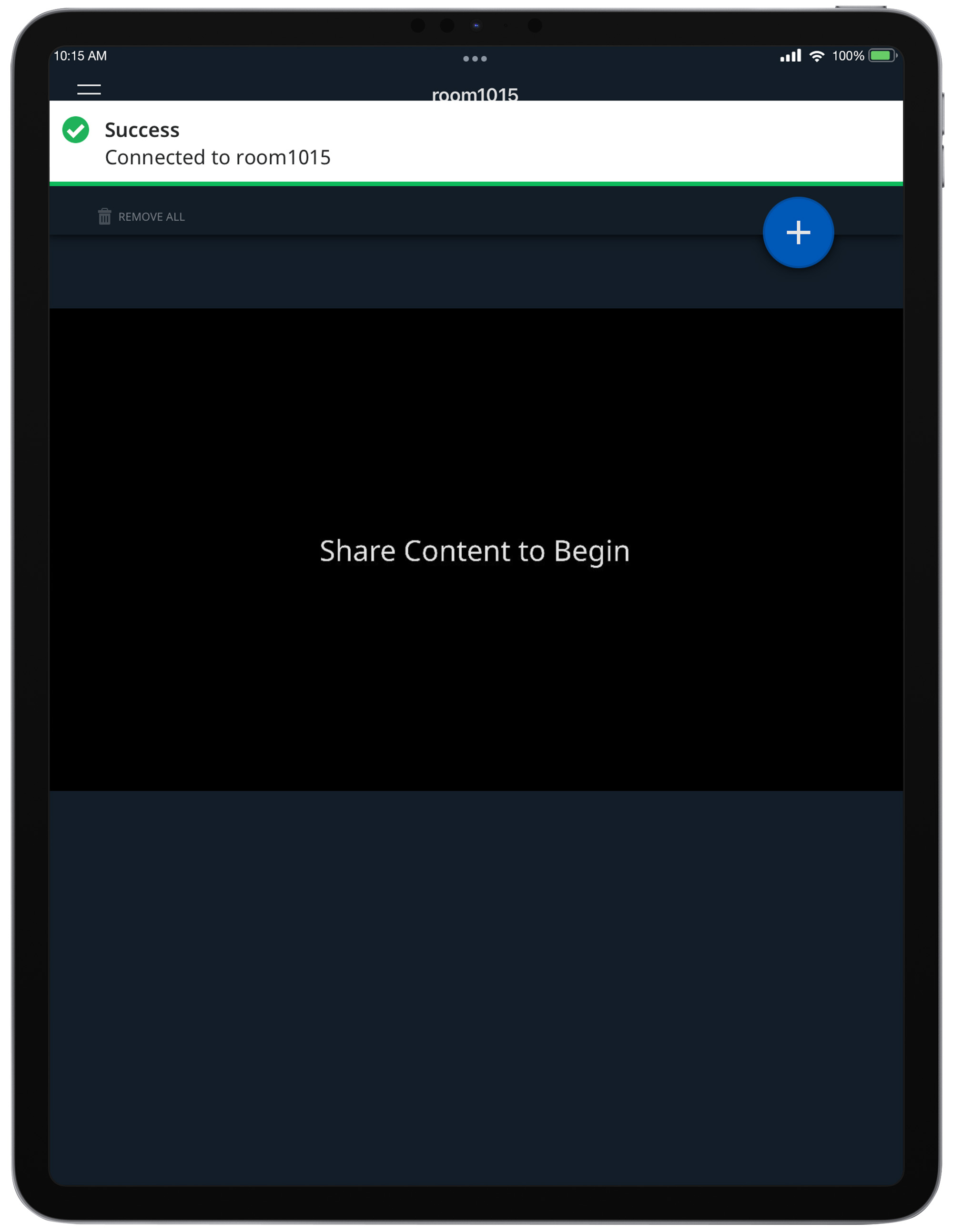 Connecting to a ShareLink Pro 500 or ShareLink Pro 1100 from an iPad