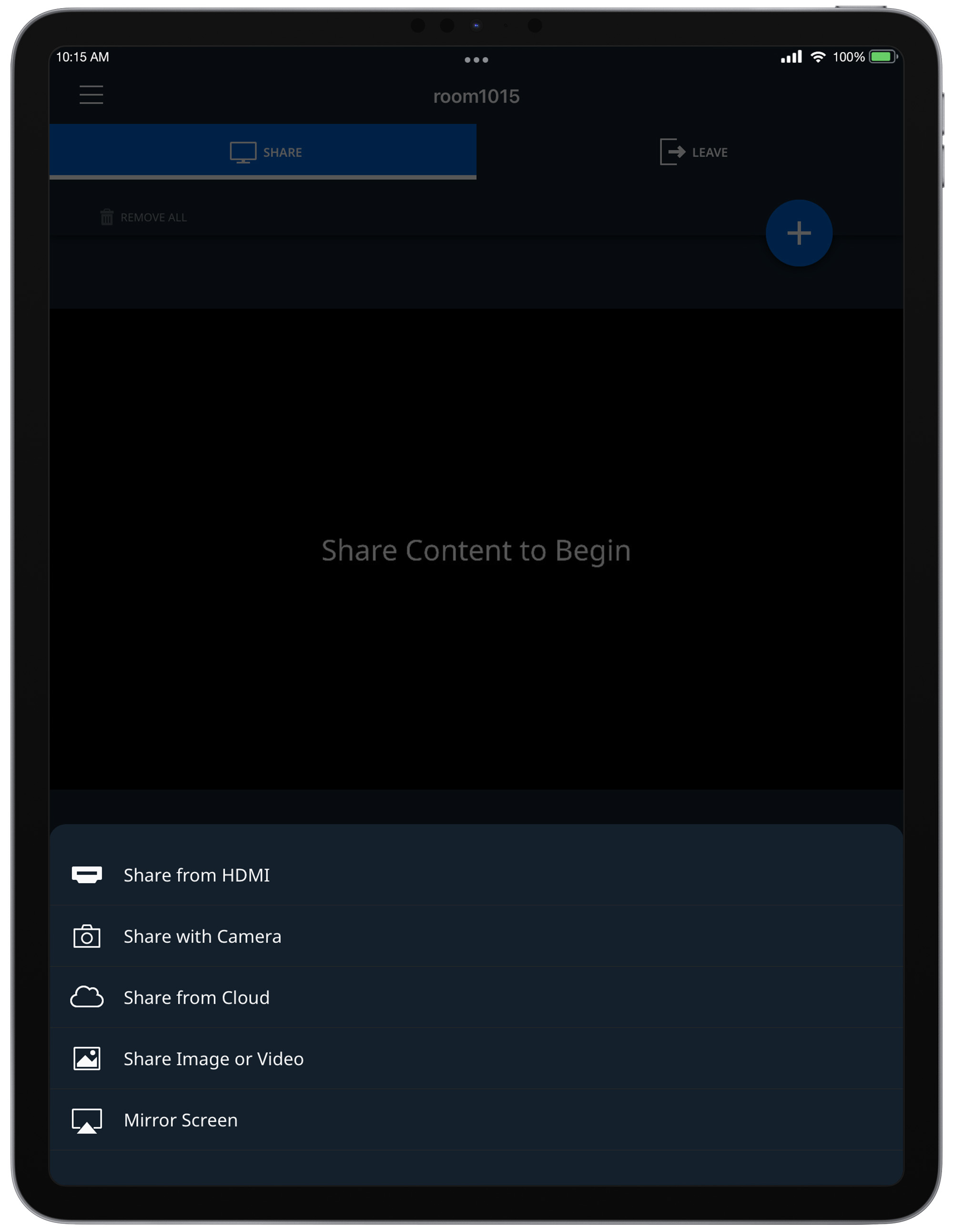 Several Sharing Options are Available from an iPad