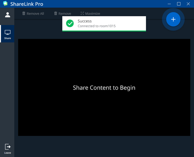 Connecting to a ShareLink Pro 1000 from the ShareLink Pro software  