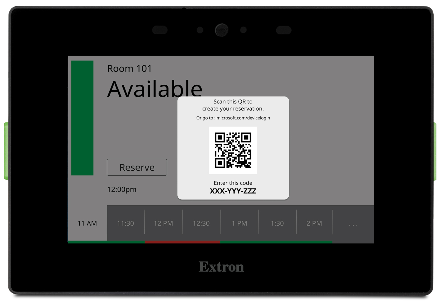 TLS 525M - Black Touchpanel - Shows QR Code Booking Support