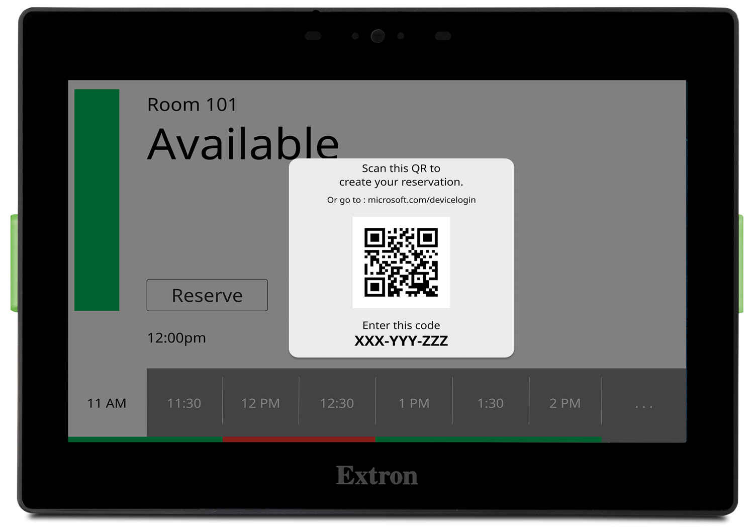 TLS 725M - Black Toucnpanel - Shows QR Code Booking Support