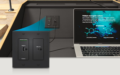 Extron Introduces DTP3 Wallplate Transmitter with USB-C and HDMI Connectivity