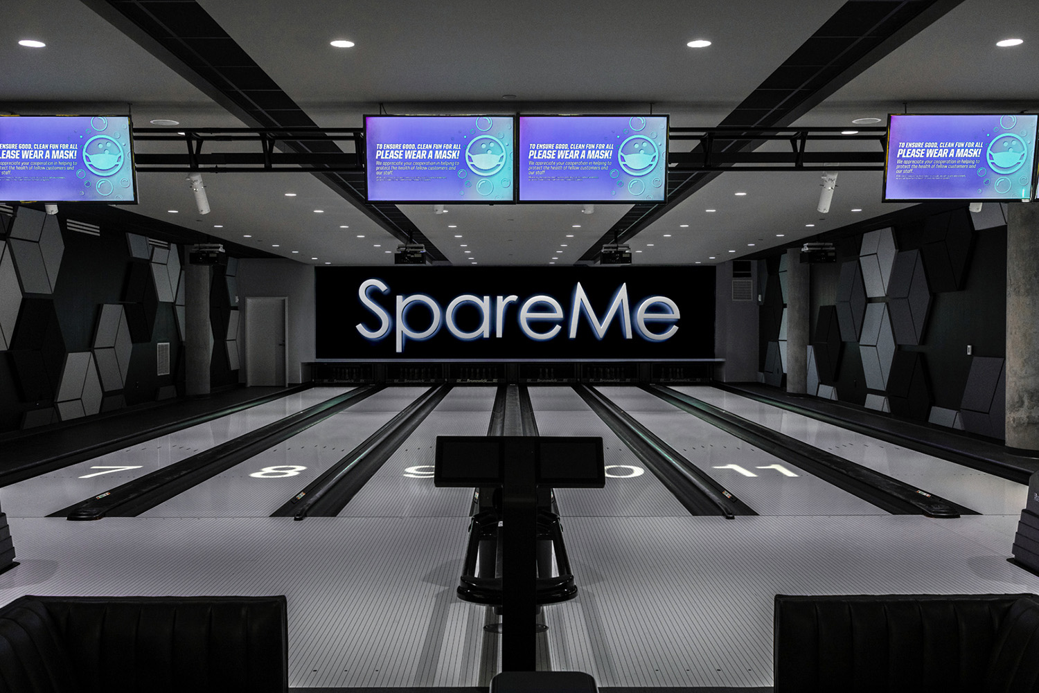 The two SpareMe bowling alleys within the Hotel Chauncey provide fun and entertainment for the surrounding community and is a popular local hangout for the University of Iowa students and staff.