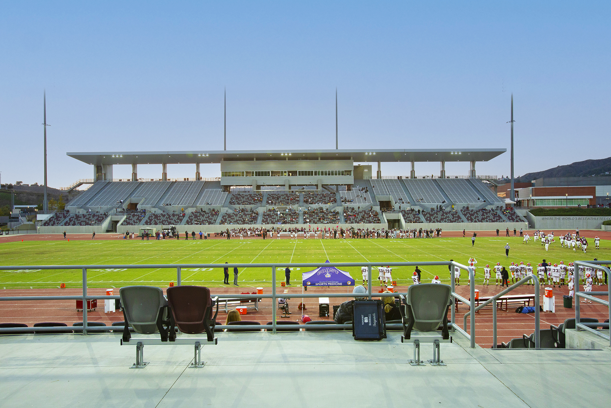 The Field House provides new broadcasting capabilities and VIP spaces.