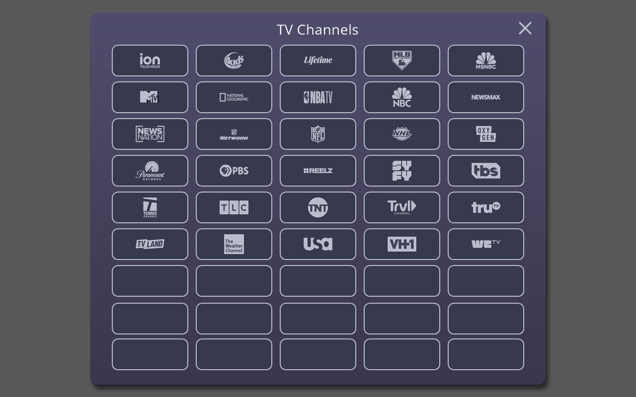 TLP Pro 1025シリーズTVネットワークアイコンパックページ2