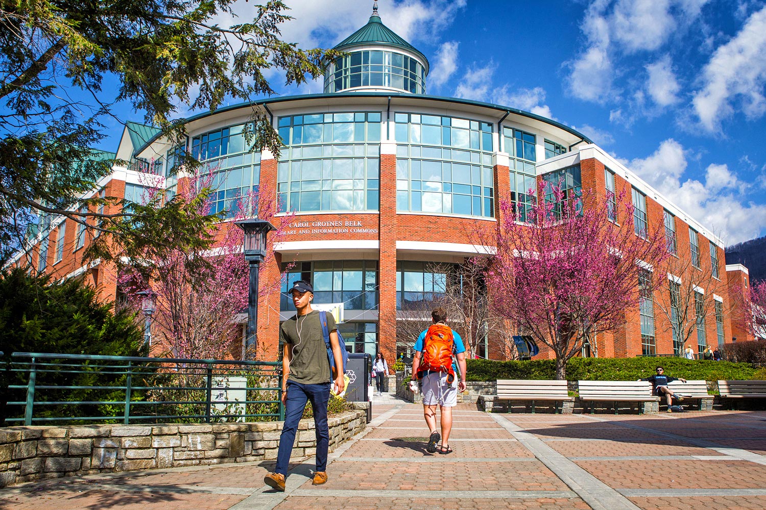 The Belk Library and Information Commons is a hub of activity, opening its doors to over a million visitors per year. The library curates a rich and unique collection, from rare artifacts of Appalachian history to state-of-the-art technology. Among the library's technical facilities is a self-service Video Recording Room where students, faculty, and staff can create video presentations and lectures.