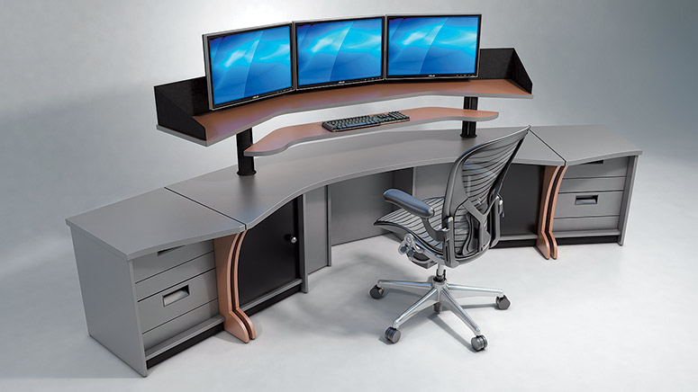 Figure 2-9. Furniture and consoles may be customized for specific team workflow or operational requirements.
