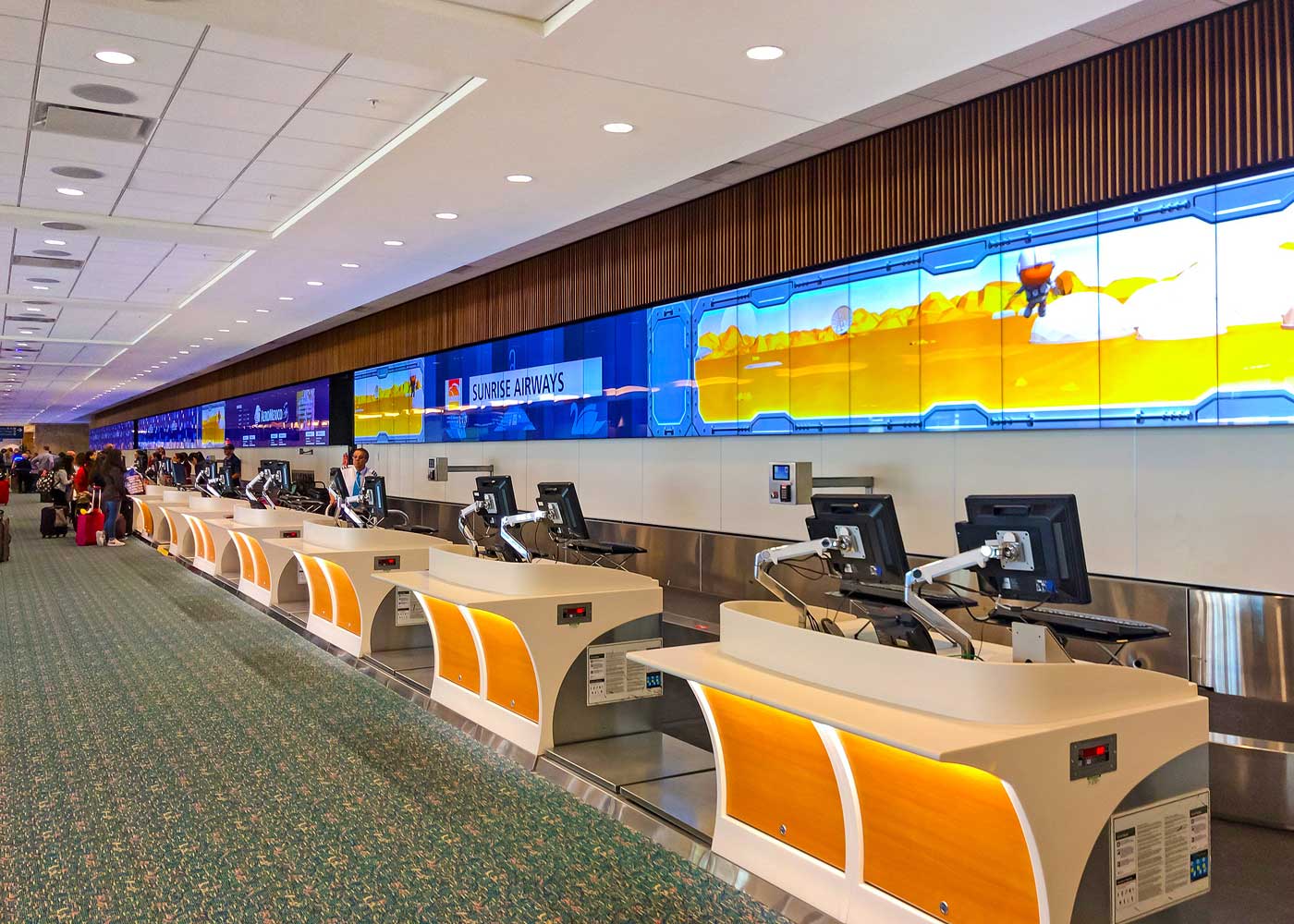 Annually, approximately 48 million passengers pass through the Orlando International Airport with ease.