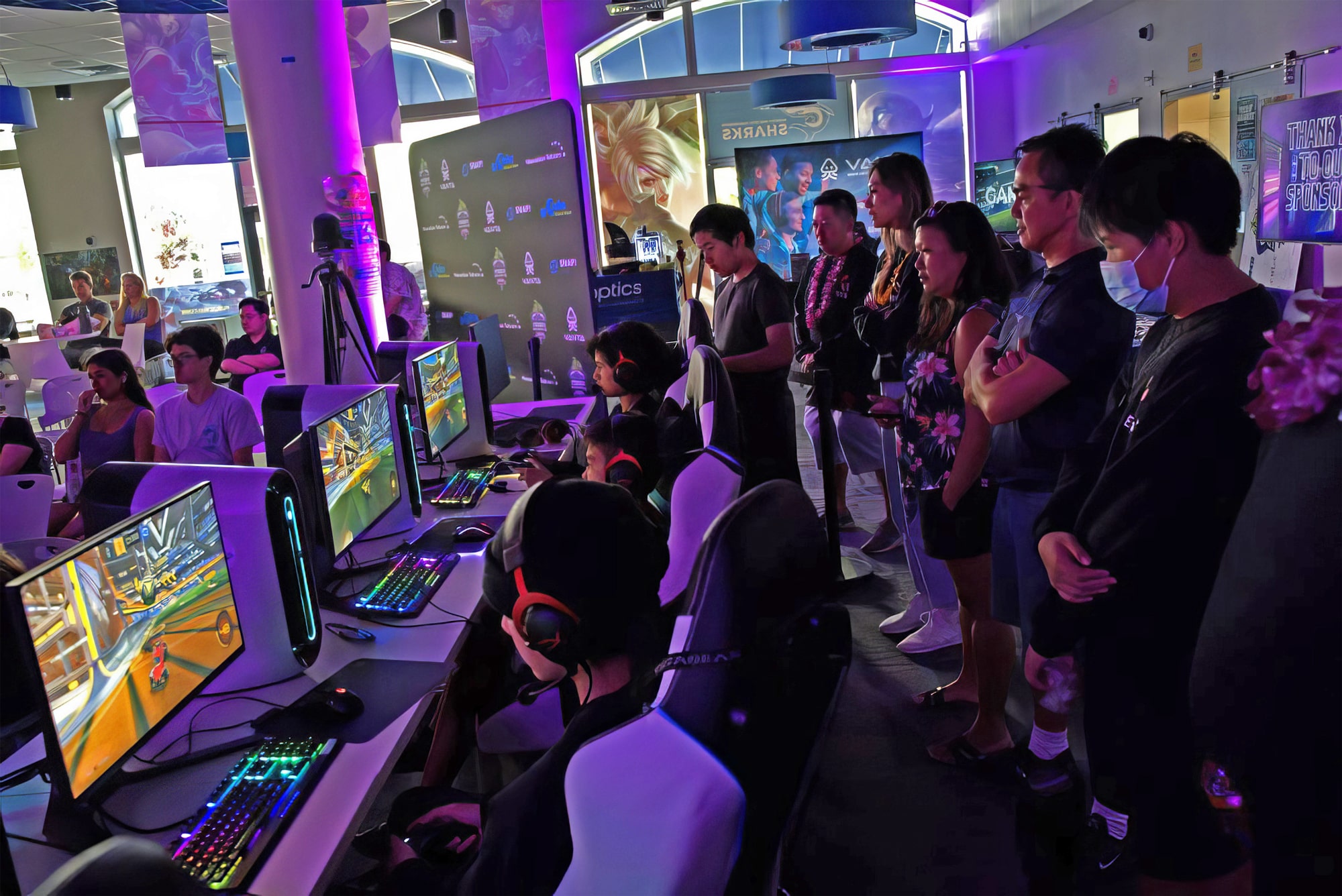 Les participants peuvent choisir la station de leur choix en effectuant une sélection parmi les jeux disponibles.