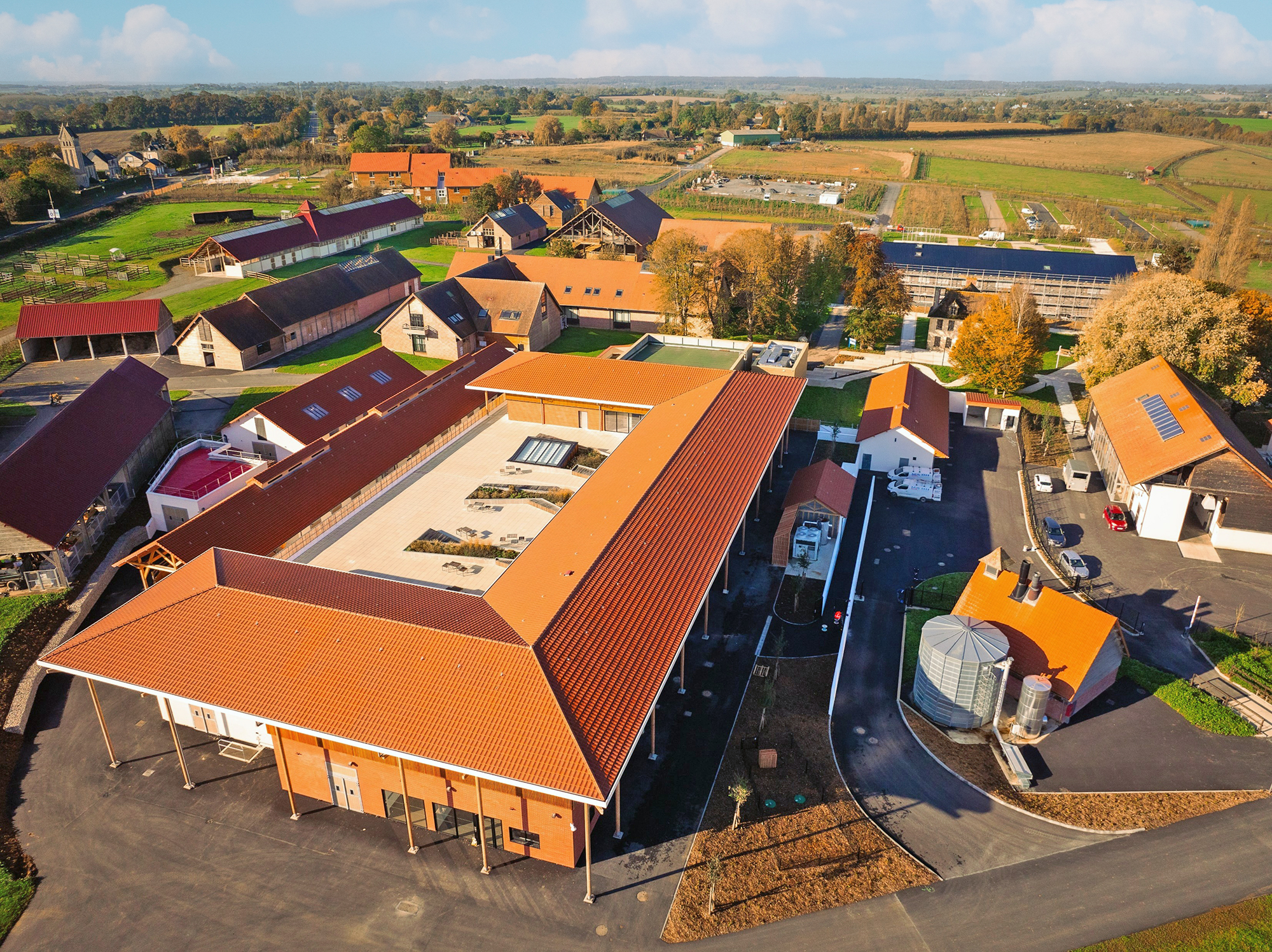 The International Equine Campus in Goustranville, Normandy combines veterinary education, clinical care, and equine research in a setting designed to support real-time AV collaboration across all areas of the site.