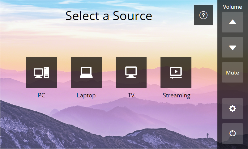 Thumbnail image of TLP Pro 525 Series Select Source Page