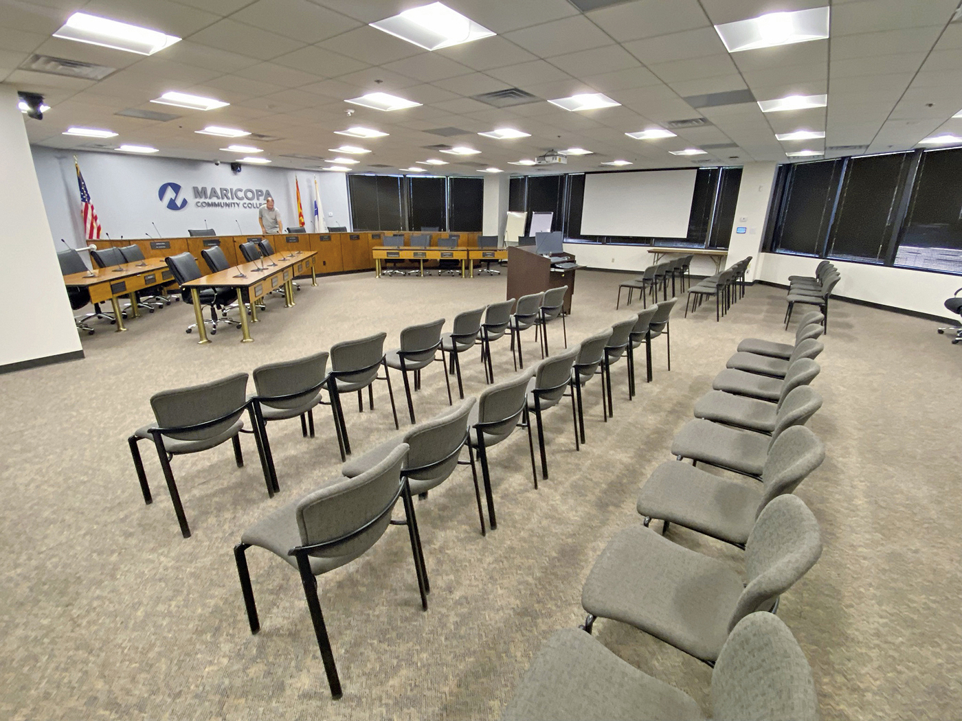The governing board of the Maricopa County Community College District serves as a hub for organization of and guidance for higher learning. The board is responsible for planning and tracking the progress of programs for the ten colleges in the district.