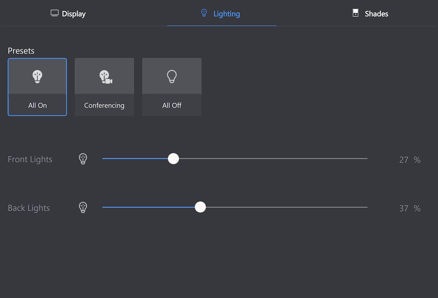 Extron Control for MAXHUB Align - Lighting