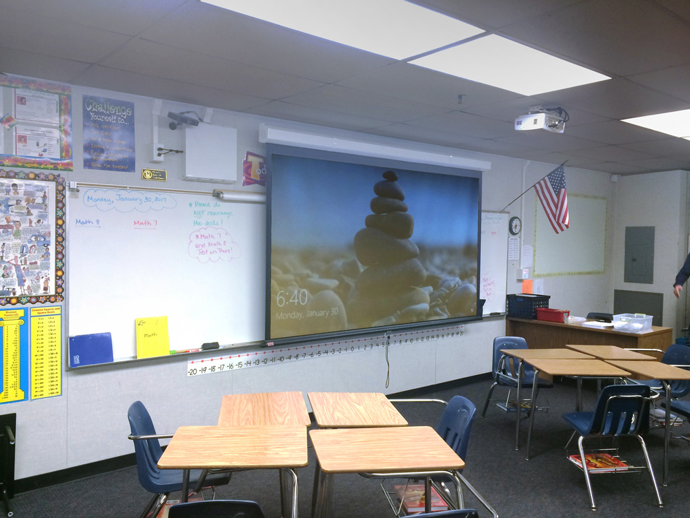Classroom with Extron WallVault Digital System