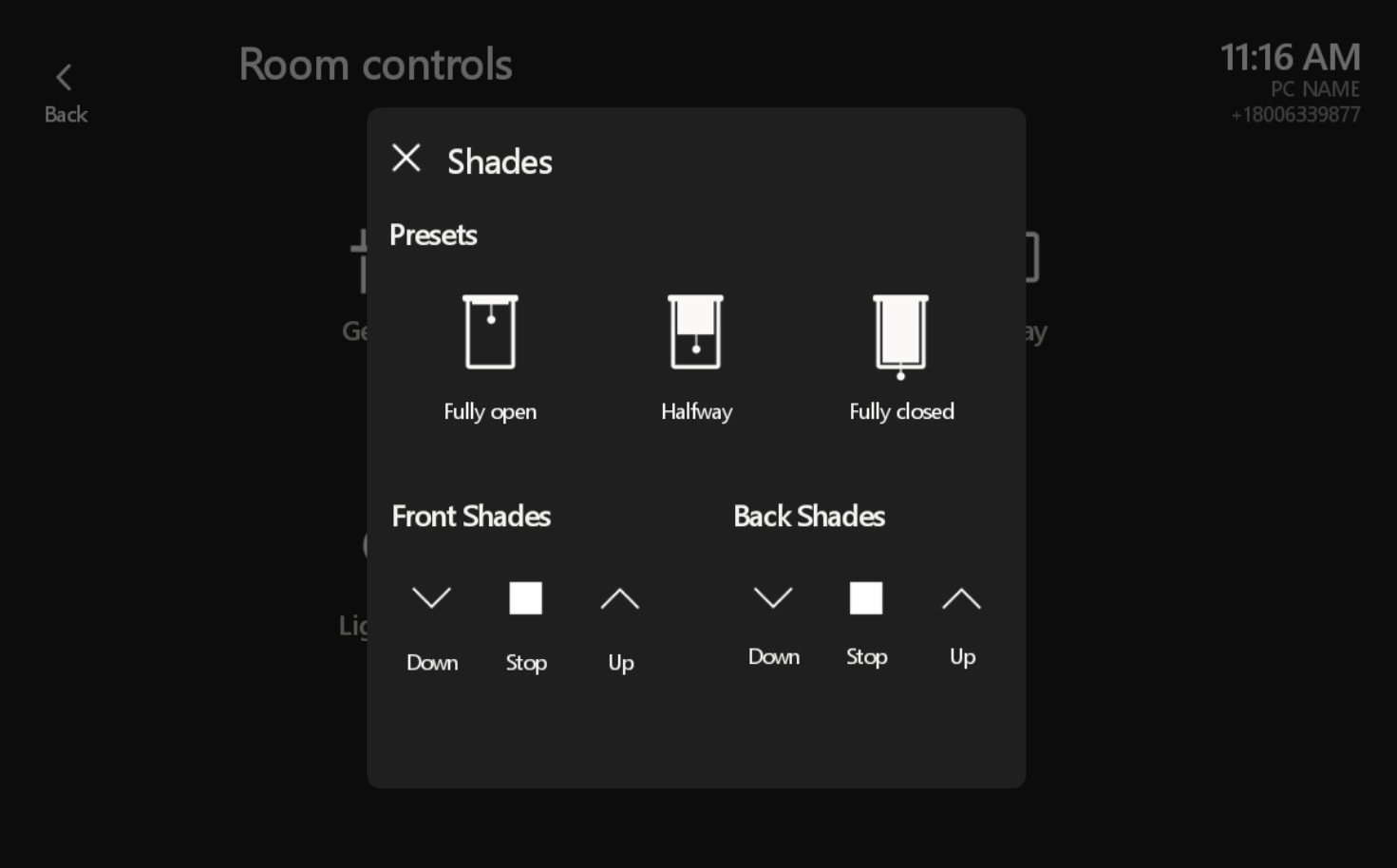 Microsoft Teams Rooms for Poly TC8 - Shades