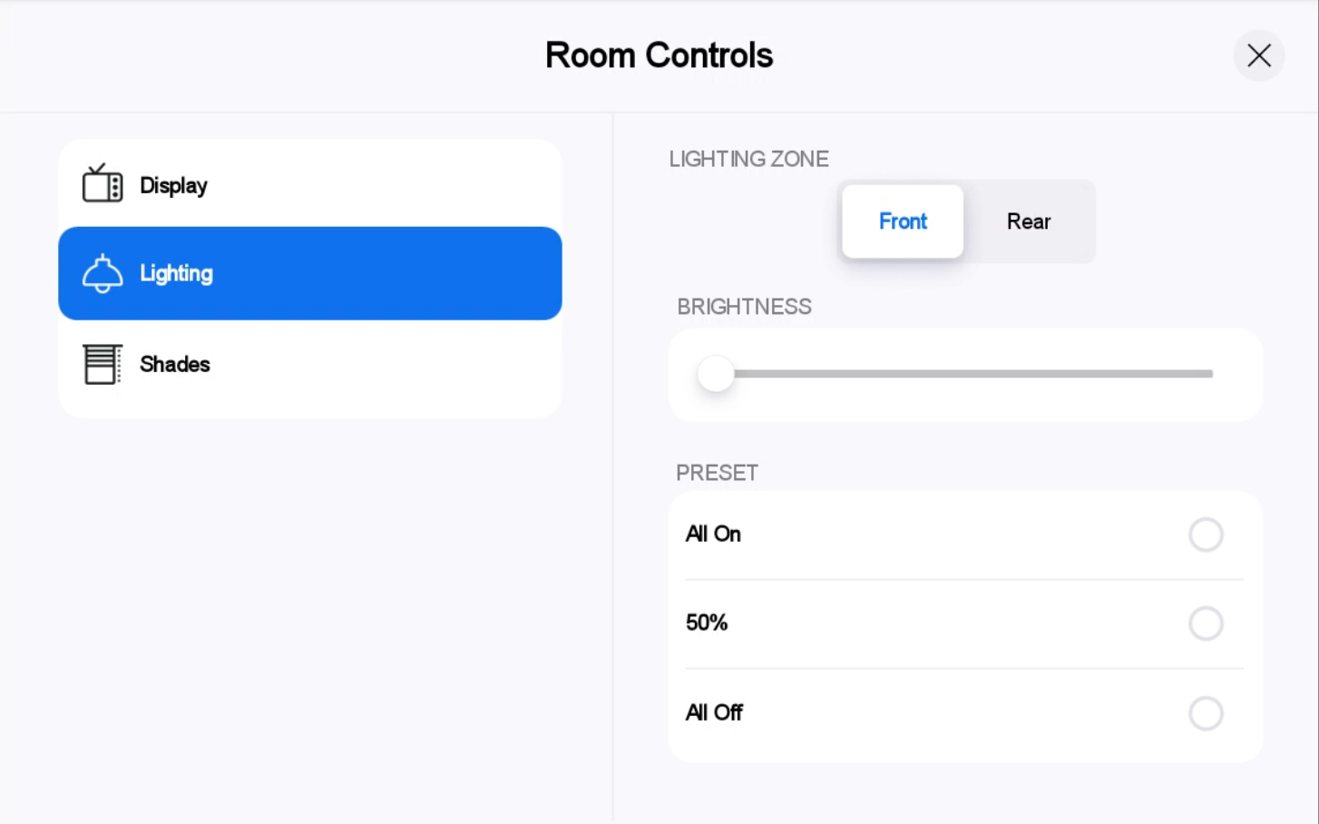Thumbnail image of Zoom Rooms for Poly TC8 light theme lighting