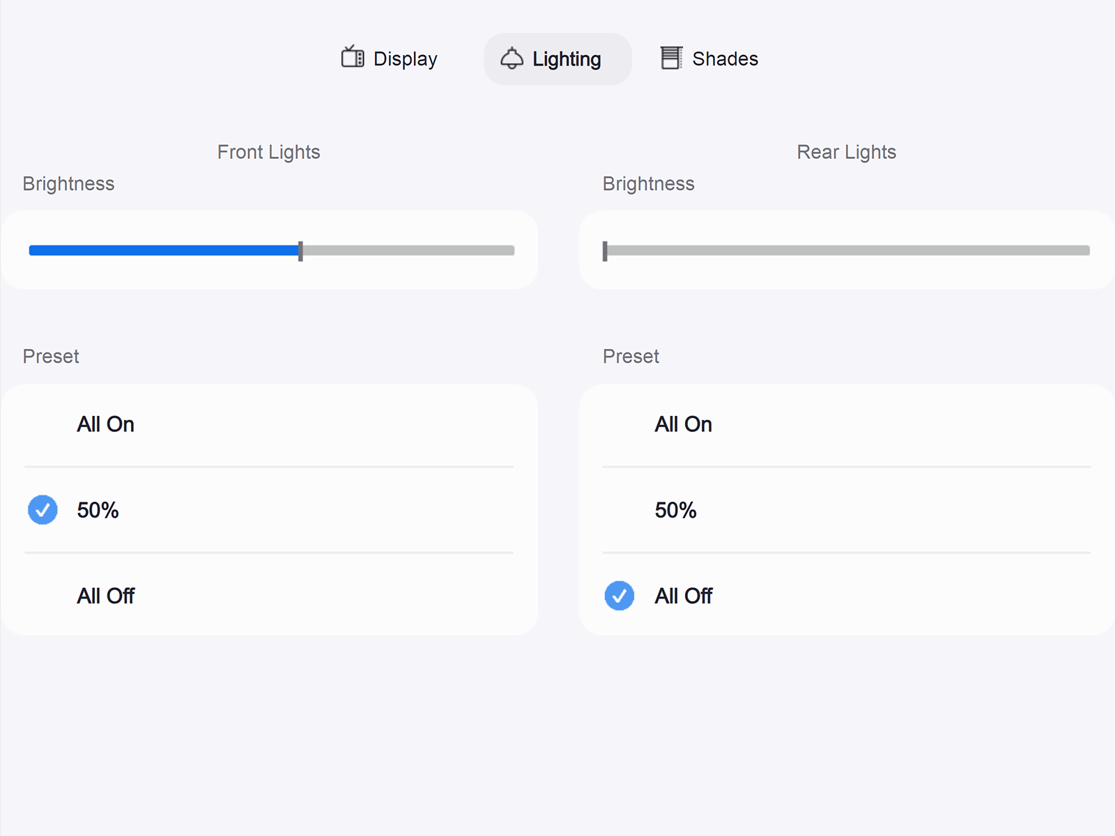 Extron Control Template for Zoom Rooms Controllers - Light Theme Lighting