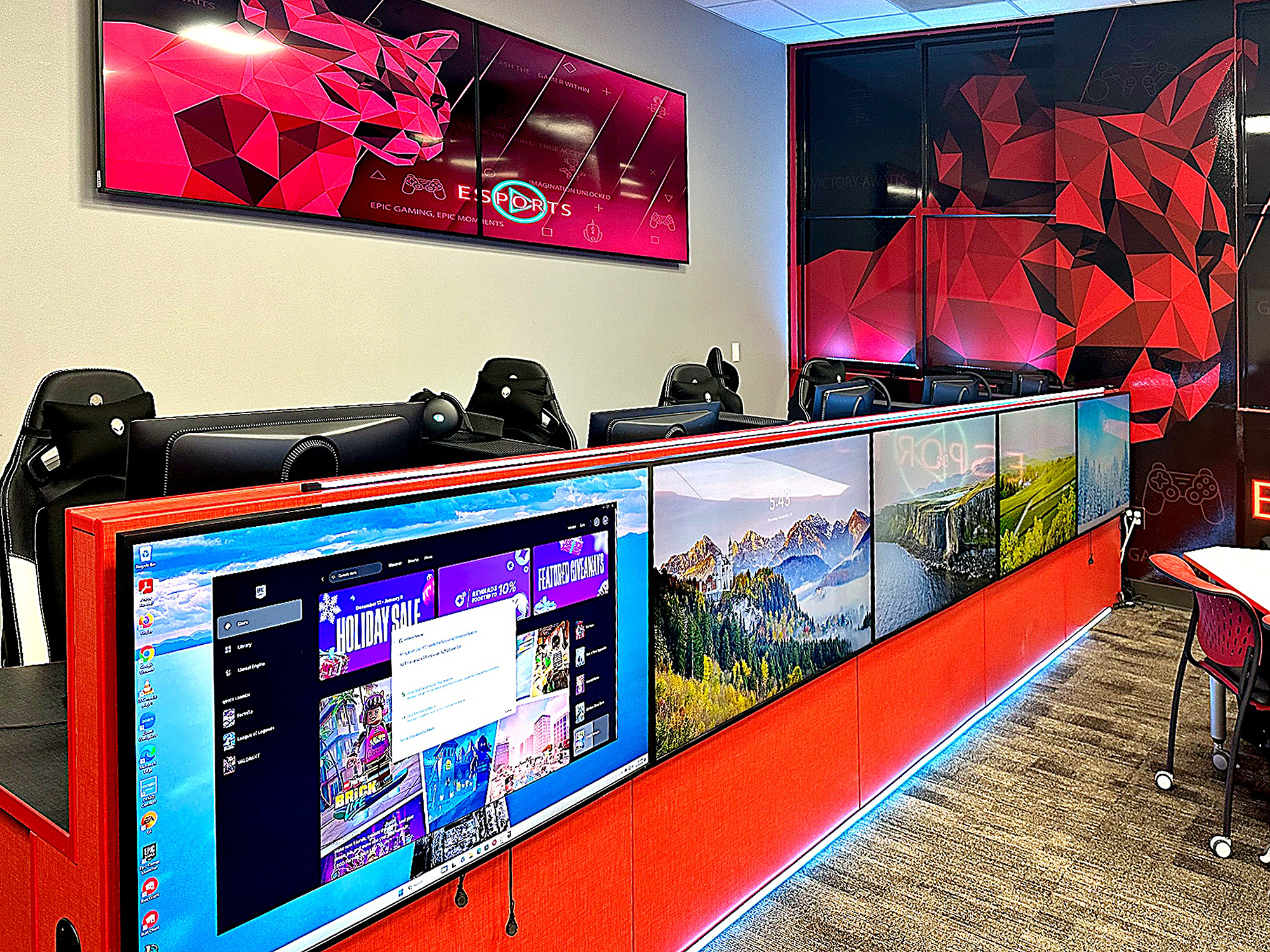 Individual player stations are linked through Extron NAV Pro AV over IP, giving seamless control over every endpoint in the arena.