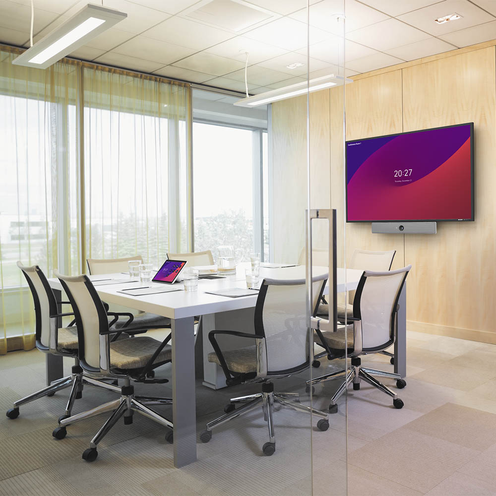 Thumbnail image of meeting room with Cisco In-Room Controls