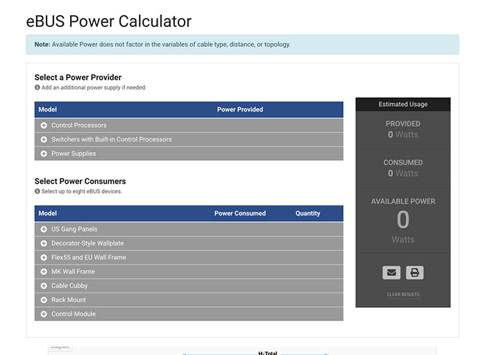 eBus Power Calculator