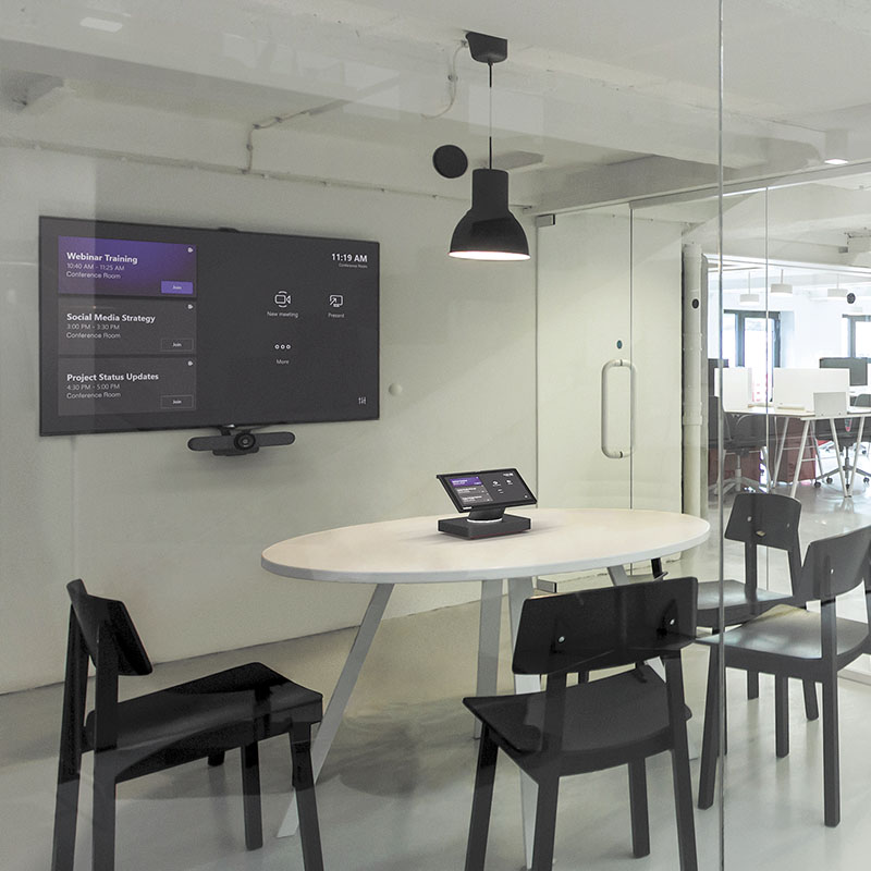 Gallery image of huddle room with Lenovo Hub Gen 2