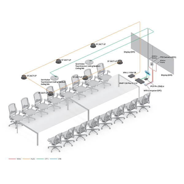 Extra Large Conference Room Diagram