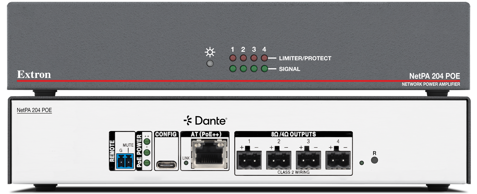 NetPA 204 POE - front view