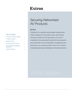 Securing Networked AV Products