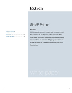 Snmp Primer White Paper