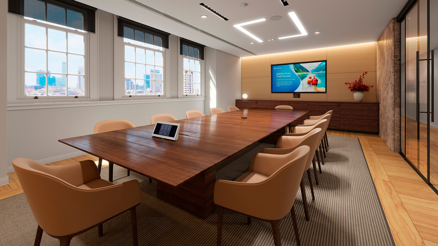 Conference room with TLP Pro 1230WTG