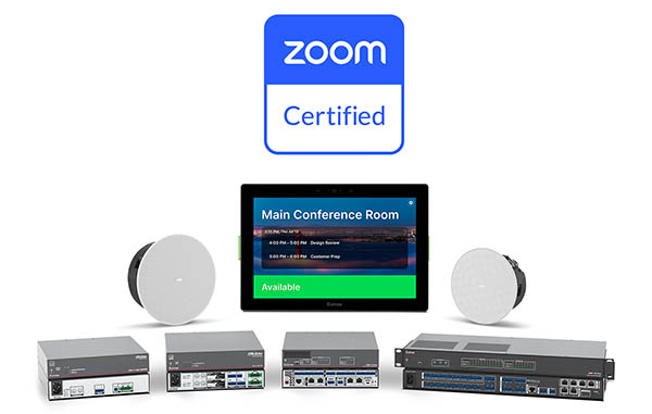 Extron-Geräte mit Zoom-Logo