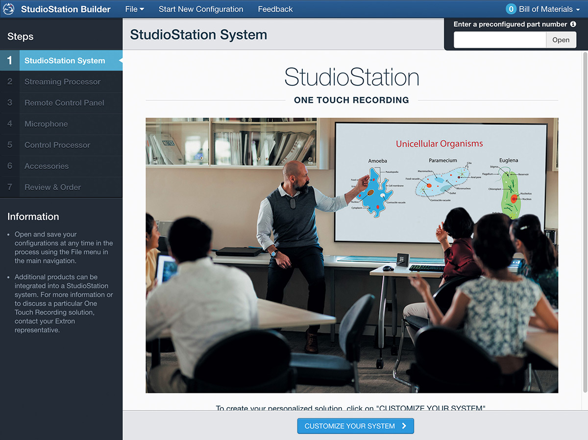 Commencez la personnalisation de votre configuration