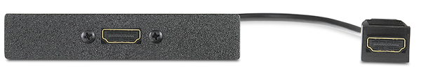 Eine HDMI-Buchse auf HDMI-Kupplung an 25 cm-Kabelpeitsche