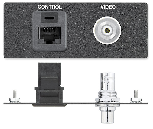 One RJ-45 Female to Female Barrel, One RCA Female to BNC Female Adapter