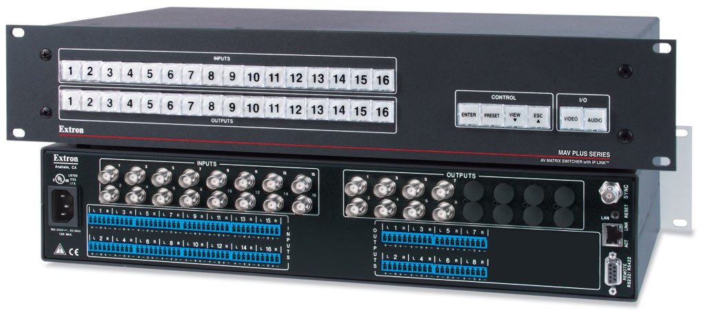MAV Plus 168 AV - Matrix Switchers | Extron