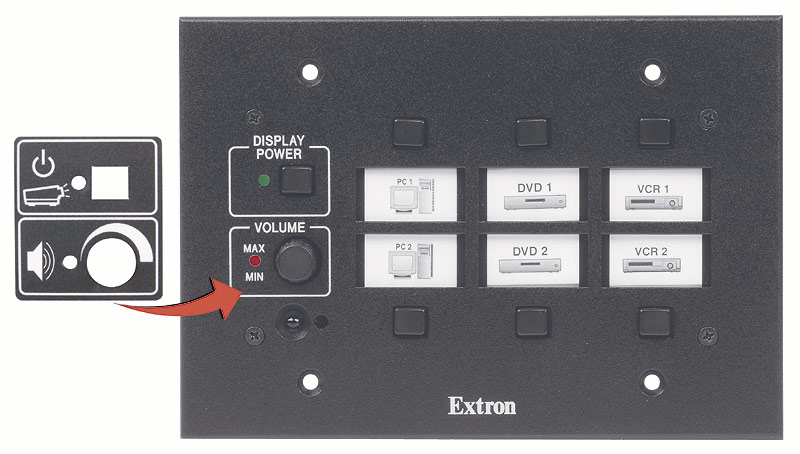 MLC 206 Power/Audio Label - Gray