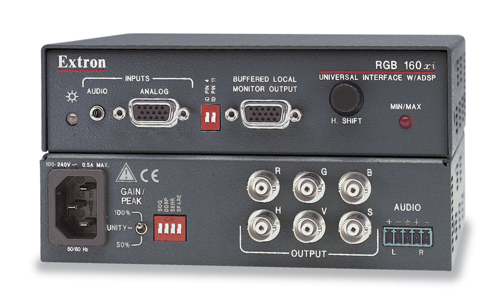 6 BNC and Audio Interface 15-pin HD to RGBHV Video Extron Extron RGB 580xi Computer 