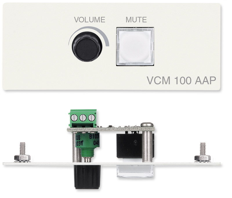 VCM 100 AAP - Volume & Mute Controller - RAL9010 White