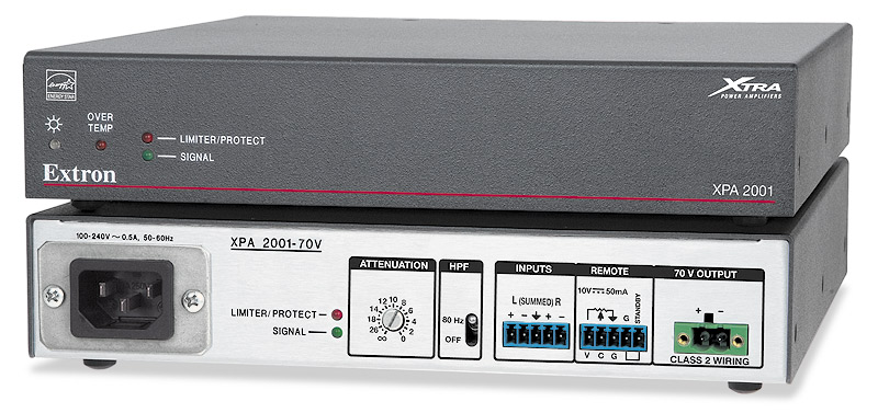 XPA 2001-70V - Amplificateur mono 70 V - 200 W