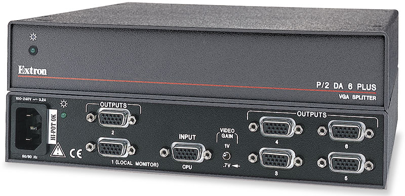 Extron P/2 DA4xi Amplificador de distribución de VGA 