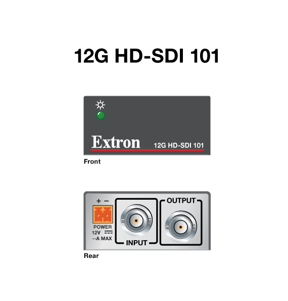 12G HD-SDI 101 Panel Drawing