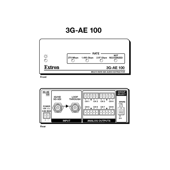 3G-AE 100 Panel Drawing