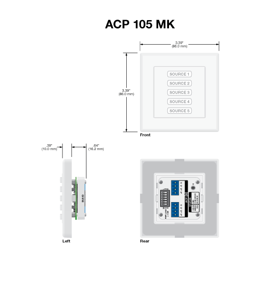ACP 105 MK Panel Drawing