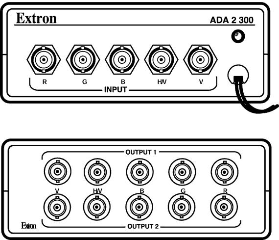 ADA 2 300 & ADA 2 300 HV Panel Drawing