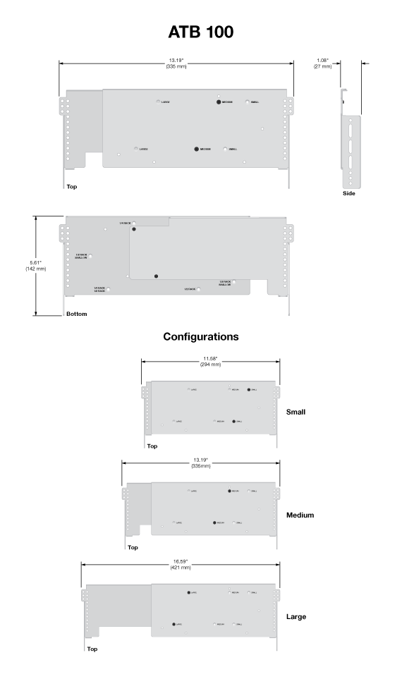 ATB 100 Panel Drawing