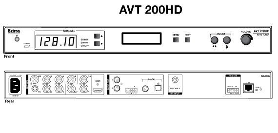 AVT 200HD Panel Drawing
