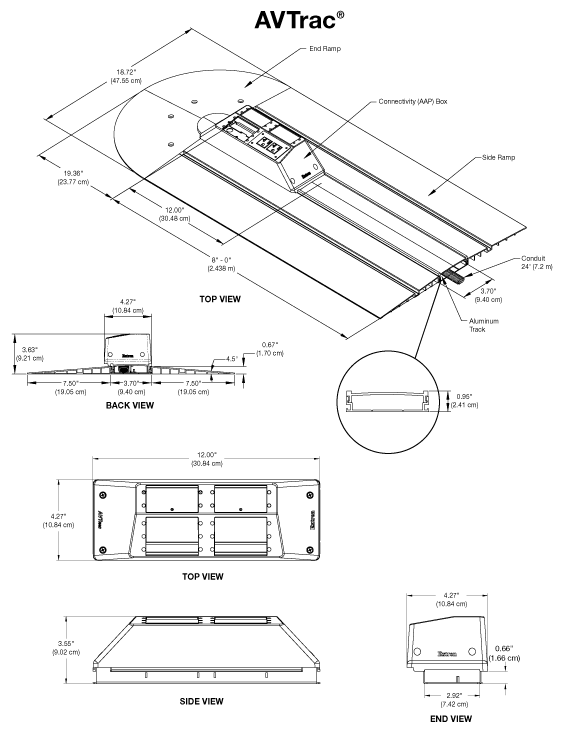 AVTrac® 482 Panel Drawing