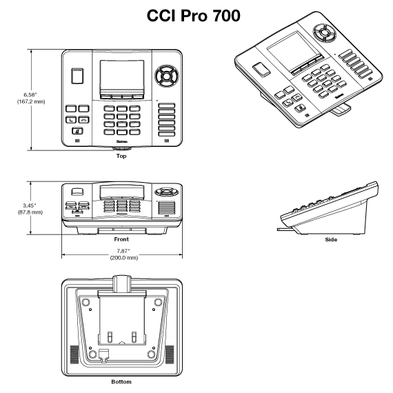 CCI Pro 700 Panel Drawing