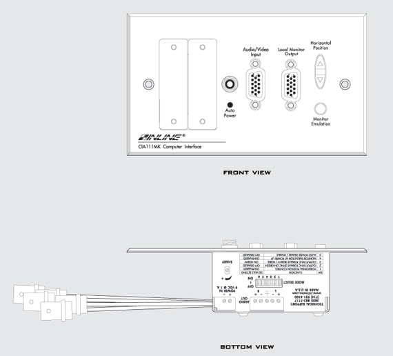 CIA111MK Panel Drawing